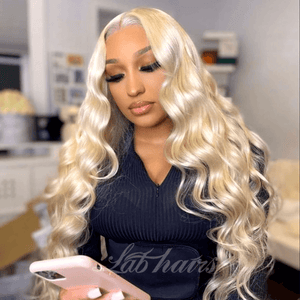 13*4 Top Swiss HD Lace 613 Blonde Full Frontal Wig | Body Wave Apparel & Accessories > Clothing Accessories > Hair Accessories > Wigs > Colorful Wig LABHAIRS® 