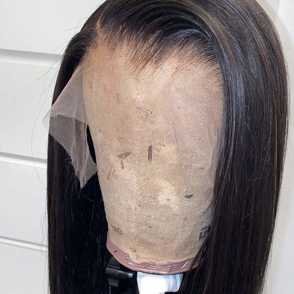 Undetectable Top Swiss Lace Clean Bleached Knots 13X6 Frontal Lace Wig | Silky Straight Lab Hairs 