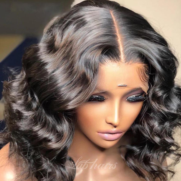Undetectable Top Swiss HD Lace 13X4 Body Wave Lace Front Bob Wig | Deep Body Wave Apparel & Accessories > Clothing Accessories > Hair Accessories > Wigs > Lace Front Bob Wig LABHAIRS® 