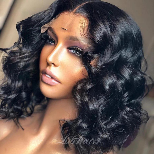 Undetectable Top Swiss HD Lace 13X4 Body Wave Lace Front Bob Wig | Deep Body Wave Apparel & Accessories > Clothing Accessories > Hair Accessories > Wigs > Lace Front Bob Wig LABHAIRS® 