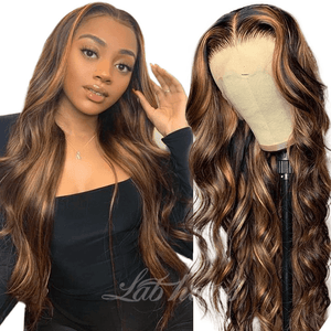 Highlight Human Hair Top Swiss HD Lace Front Wig | Straight |Loose Body Wave | Deep Curly 的副本 Apparel & Accessories > Clothing Accessories > Hair Accessories > Wigs > 13x6-lace-front-wig LABHAIRS® Loose Body Wave 360 Top Swiss HD Lace 14inch