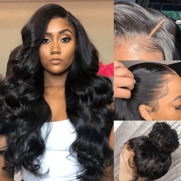 13X6 Human Hair Transparent Lace Front Wig 180% Density Upgrade Lace Part Wig | Body Wave Lab Hairs 