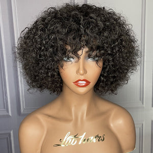 Super Volume Bang Wig With Afro Look Apparel & Accessories > Clothing Accessories > Hair Accessories > Wigs > Lace Front Bob Wig LABHAIRS? 