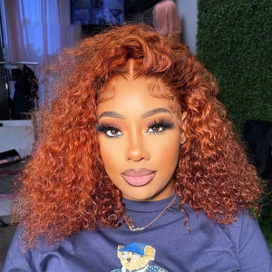 Ginger Orange | Transparent Lace| 4x4 Lace Front | 180% Density Apparel & Accessories > Clothing Accessories > Hair Accessories > Wigs > 13x6-lace-front-wig Lab LABHAIRS? 