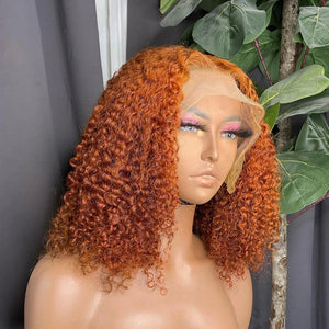 Ginger Orange | Transparent Lace| 4x4 Lace Front | 180% Density Apparel & Accessories > Clothing Accessories > Hair Accessories > Wigs > 13x6-lace-front-wig Lab LABHAIRS? 