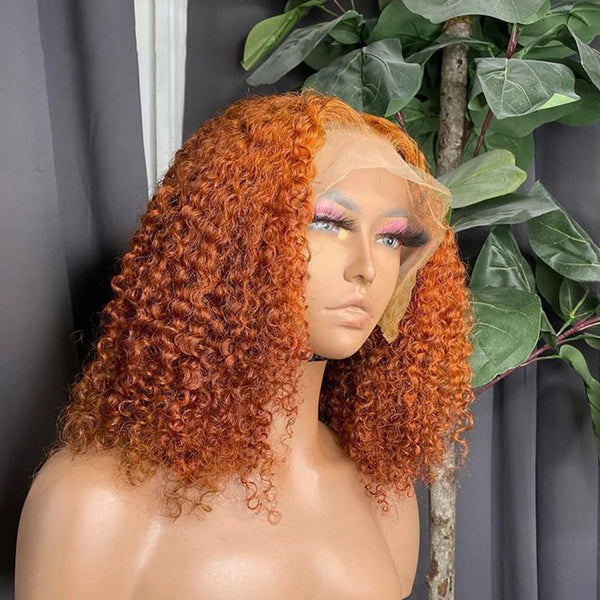 Ginger Orange | Transparent Lace| 4x4 Lace Front | 180% Density Apparel & Accessories > Clothing Accessories > Hair Accessories > Wigs > 13x6-lace-front-wig Lab LABHAIRS? 