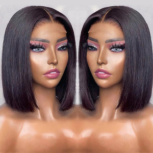 Undetectable 5x5 Glueless Top Swiss HD Lace Straight Human Hair Bob Wig | Labhairs Apparel & Accessories > Clothing Accessories > Hair Accessories > Wigs > Lace Front Bob Wig LABHAIRS? 