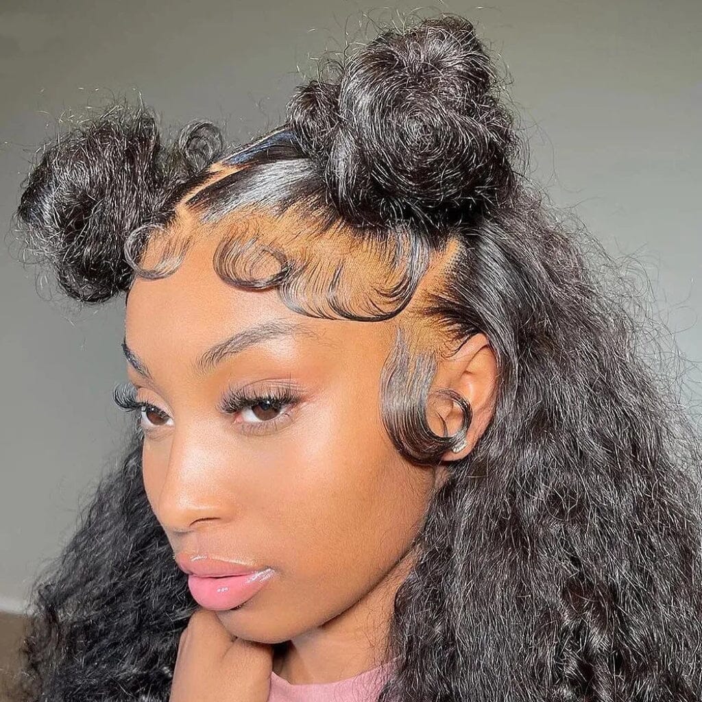 Full Lace Human Hair Wigs with Clean Bleached Knots Water Wave LABHAIRS®