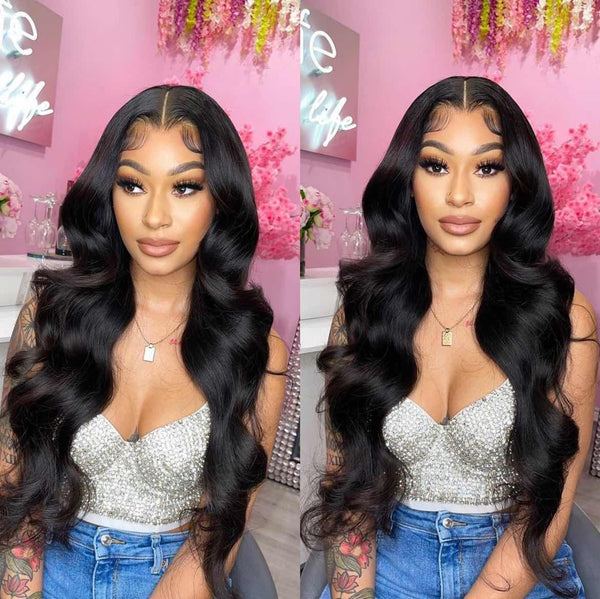 Kerwin|100% Real 5X5 Glueless Undetectable HD Swiss Lace Wig With Clean Bleached Knots | Body Wave Apparel & Accessories > Clothing Accessories > Hair Accessories > Wigs > 5x5 Top Swiss HD Lace Closure Wig LABHAIRS® 