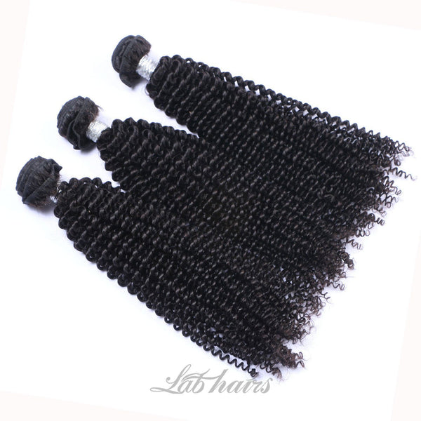 Labhairs 32-40inch 100% Virgin Human Hair Cuticle Aligned Bundles Can Be Dyed to #613 Apparel & Accessories > Clothing Accessories > Hair Accessories > Wigs > Lace Front Bob Wig LABHAIRS® Kinky Curl 32inch 