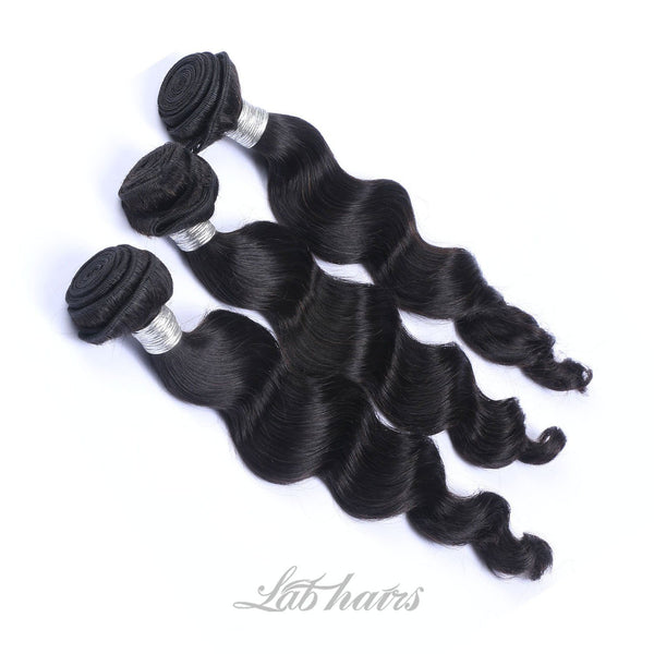Labhairs 32-40inch 100% Virgin Human Hair Cuticle Aligned Bundles Can Be Dyed to #613 Apparel & Accessories > Clothing Accessories > Hair Accessories > Wigs > Lace Front Bob Wig LABHAIRS® Loose Curl 32inch 