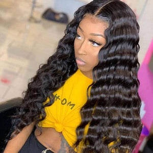 13*6 Skin Melt HD Lace Front Wig Invisible Swiss Lace Deep Wave Wig Apparel & Accessories > Clothing Accessories > Hair Accessories > Wigs > 13x6-lace-front-wig LABHAIRS® 