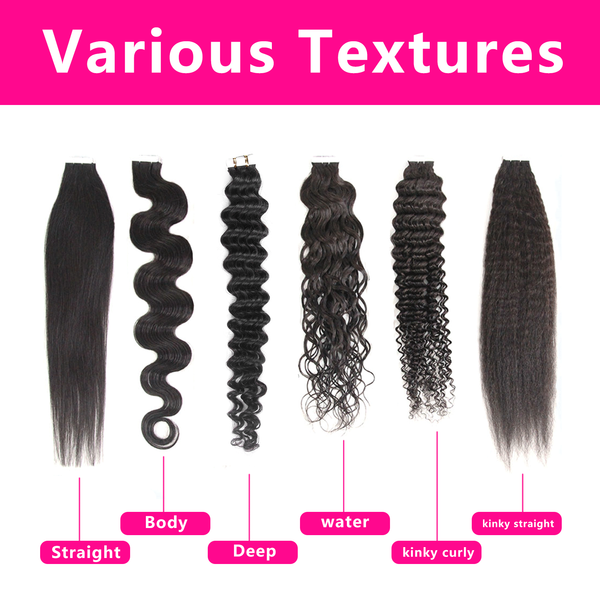 Labhairs 100% Human Hair 40Pcs Tape In Hair Extensions Human Hair Apparel & Accessories > Clothing Accessories > Hair Accessories > Wigs > Lace Front Bob Wig LABHAIRS® 