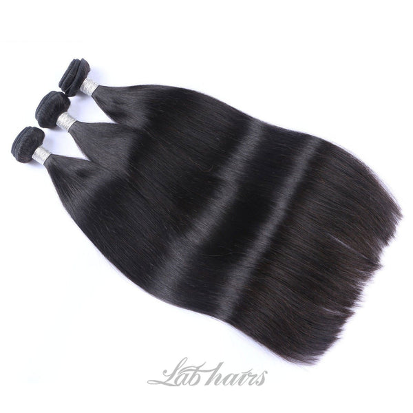 Labhairs 32-40inch 100% Virgin Human Hair Cuticle Aligned Bundles Can Be Dyed to #613 Apparel & Accessories > Clothing Accessories > Hair Accessories > Wigs > Lace Front Bob Wig LABHAIRS® Straight 32inch 