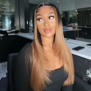 Ombre Color Double Drawn 200% Density Top HD Lace|Labhairs Apparel & Accessories > Clothing Accessories > Hair Accessories > Wigs > 13x6-lace-front-wig LABHAIRS® 