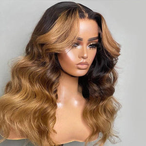 Ombre Highlight Human Hair Top Swiss HD Lace Wig| Loose Body Wave Apparel & Accessories > Clothing Accessories > Hair Accessories > Wigs > 13x6-lace-front-wig LABHAIRS® 