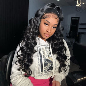 Full Lace Brazilian Loose Body Wave Human Hair Wigs with Clean Bleached Knots Apparel & Accessories > Clothing Accessories > Hair Accessories > Wigs > 13x6-lace-front-wig LABHAIRS® 