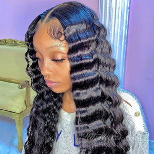 Undetectable Invisible Lace Wig Full Frontal Top Swiss HD Lace Wig | Deep Wave Apparel & Accessories > Clothing Accessories > Hair Accessories > Wigs > 13x6-lace-front-wig LABHAIRS? 