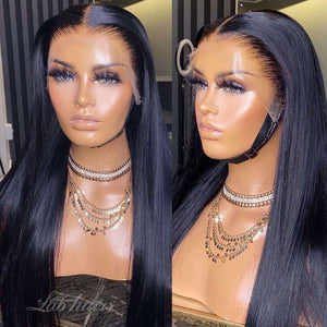 Undetectable Invisible Lace Wig Full Frontal Top Swiss HD Lace Wig | Straight Apparel & Accessories > Clothing Accessories > Hair Accessories > Wigs > 13x6-lace-front-wig LABHAIRS? 