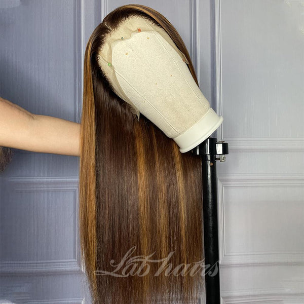 Highlight Human Hair Top Swiss HD Lace Front Wig | Straight |Loose Body Wave | Deep Curly 的副本 Apparel & Accessories > Clothing Accessories > Hair Accessories > Wigs > 13x6-lace-front-wig LABHAIRS® 