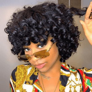 Wavy Short Bob Wig Human Hair|Labhairs Apparel & Accessories > Clothing Accessories > Hair Accessories > Wigs > Lace Front Bob Wig LABHAIRS® 