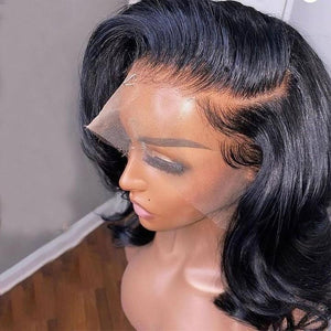 13*6 Skin Melt Lace Front BOB Wig Invisible Swiss Lace+ Invisible Knots